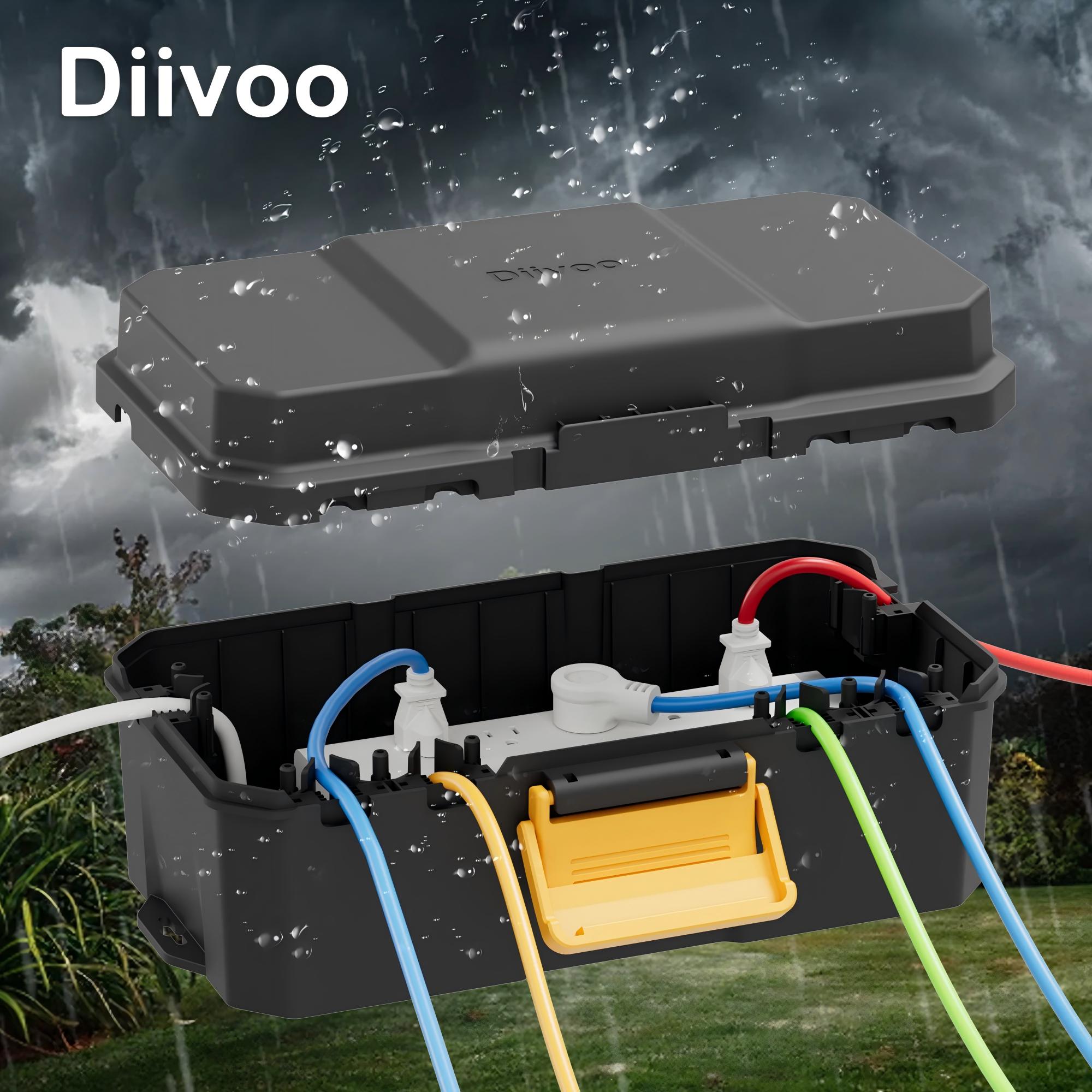 Smart Garden Hub - Водонепроницаемая электрическая коробка Diivoo, наружная розетка